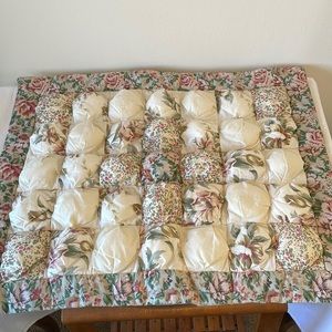 Pillow sham. floral, handmade and quilted!!! NWT